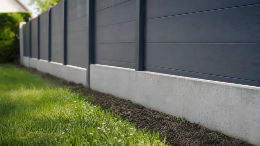 soubassement béton pour cloture