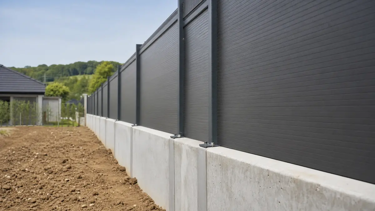 soubassement béton pour cloture